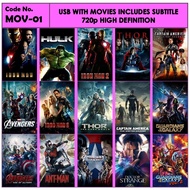 Usb With Movies Marvel Includes Subtitle MOV-01