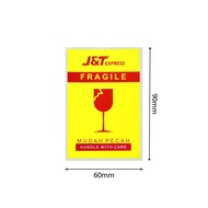 J&T Express Fragile Sticker