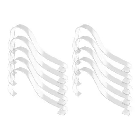 10Pcs High Heels Display Rack Transparent Acrylic Sandal Rack Arch Shelf Thicken Shoe Display Holder