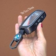 BMW X3 X1 U11 2026 Remote Case Side button Pro Aluminum Alloy Key Cover with transparent push Guard