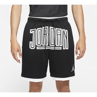 NIKE Jordan 男款 短褲 籃球褲 休閒短褲 網狀 黑XL號 DA7207-010