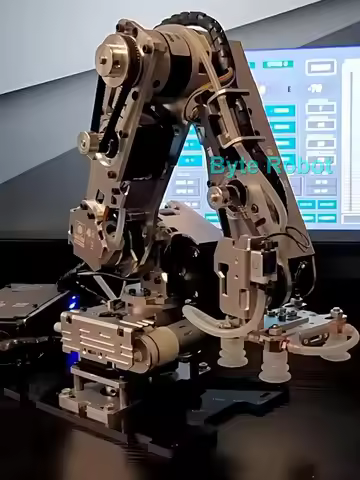 Big Load 4 DOF Metal RobotiArm with Suction Cup Pump Stepper Motor for Arduino Robot DIY Kit Industr