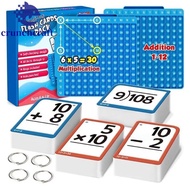 CRUNCHCRAFT​ Multiplication Flash Cards, Math Manipulatives Early Educational Math Board Fidget Toy,