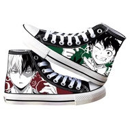 《622》Canvas Shoes Japanese Comic My Hero Academy Peripheral Printed Canvas Shoes Korean Style Fashio