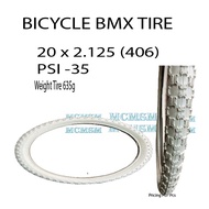 BMX Tire – 20 x 2.125 White (1 Pc)