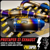 🔥💯 PROTAPER S-1 Titanium Racing Exhaust Pipe LC135 4S/ LC135 5S/ Y15 Y15ZR Exzos Ekzos S1 32mm/35mm (Cutting AHM M3)