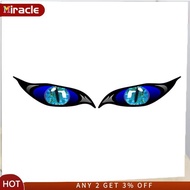 MIRACLE 2pcs Car Sticker Evil Eye pvc Zombie Sunscreen Waterproof Decal for Rearview Mirror 13cm*5cm