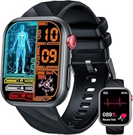 Men's Smartwatch Temperature Watch with ECG: 1.97 Inch AMOLED Smart Watch 5.3 Bluetooth Calls Sport