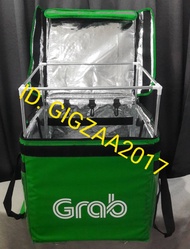 โครงเหล็กแข็งดันทรงกระเป๋า grab food ใบใหญ่รุ่น champion