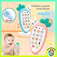Ready Stock Chinese Carrot Cute Shape Stimulation Baby Kids Toys Music Phone Learning Educational To