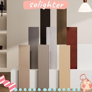 SOLIGHTER Floor Tile Sticker, Windowsill Self Adhesive Skirting Line, Home Decor Wood Grain Waterproof Living Room Waist Line