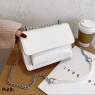 Csb-BDG - CELERY BAG NICKEL CHAIN CROCOWanita
