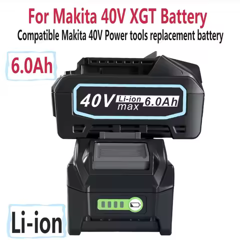 40V 6.0Ah Li-ion Battery For Makita XGT 40V BL4025 BL4040 BL4020 BL4050 BL4060 BL4050B Electric Dril