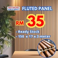 ✰Fluted panel WPC Fluted Wall Panel PVC Wall Panel Wood Strip Wainscoting Slat wall shiplap DIY wall decoration 3 Meter♡