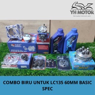 COMBO BIRU NLK UNTUK MOTOR LC135 60MM BASIC SPEC