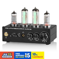 T9 Mini 6E2 Stereo Audio Vacuum Tube Preamplifier MM/MC Phono Stage Turntable Preamp Headphone Ampli