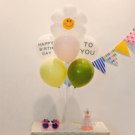 Stand With Balloons 10-Inch Balloon Set (With Base + Balloon) With Birthday
