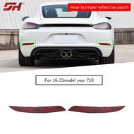 982945703 982945704 rear bumper reflective patch for Porsche 718 2016-2023