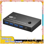 【D&F】USB Mouse and Keyboard Switching Host DPKVM 8K30/4K60/120Hz Printer Video Synchronization