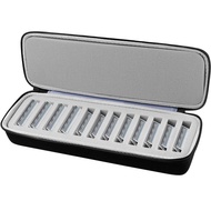 Grooming Clipper Blade Case Holder Organizer - Hard Travel Carrying Storage Holds 12 Blades - Upgrad