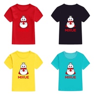 Dingyuan· MIXUE Children's T-Shirt Tshirt Casual Short Sleeve Loose Teenagers Tee Top