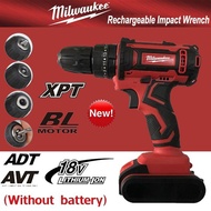 2022 New top quality Milwaukee 25V brushless rechargeable impact driver electric drill power tool 50N.M/250N.M/450 N.m 10mm (1/2 \\\\) impact driver electric drill suitable for Makita 18V lithium battery (without battery)
