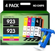 923 Ink Cartridges Combo Pack Replacement for HP 923 Ink Cartridges Work for OfficeJet Pro 8135e 813