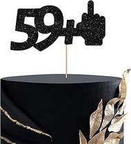 59+1 Cake Topper, Happy 60th Birthday Cake Topper, Funny Sixty Years Old Birthday/60th Anniversary C