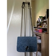 Preloved Chn3l Denim Sling Bag