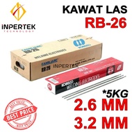 Kawat Las RB26 2.6mm 3.2mm KOBELCO 5KG Elektroda RB 26 Welding Listrik