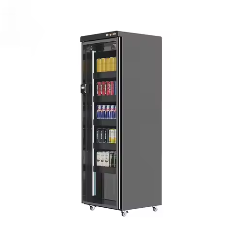 24-Hour self-service AI smart refrigerator digital vending machine that can sell fresh fruits, veget