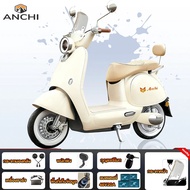ANCHI Q50 จักรยานไฟฟ้า มอเตอร์ไซค์ไฟฟ้า 1000W60V20A ระยะทางวิ่งด้วยไฟฟ้าล้วน 100 กม กล่องเก็บของกลาง