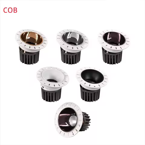 Borderless Anti-Glare LED Downlight 5W 7W 9W 12W 18W 24W Dimmable AC 85-265v Spotlight Ceiling Lamp 