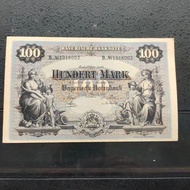 2B8Ready stock1900 Germany 100 Mark Banknote Early Gold Mark Special Offer