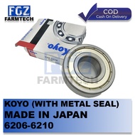 KOYO JAPAN ZZ METAL SEALED 6206 6207 6208 6209 6210 BEARING authentic legit