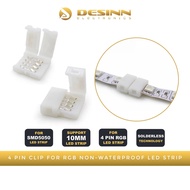 RGB LED NON-WATERPROOF STRIP 5050 SOLDERLESS 4 PIN CLIP