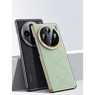 VIVO X100 Pro VIVOX100 VIVOX100Pro X 100 X100Pro Hard Case Luxury PU Leather Full Protection Shockpr