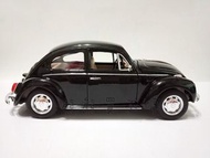 &lt;在台現貨&gt; 第一代復古金龜車福斯 Volkswagen Beetle 1/24 仿真合金汽車模型 -黑色賣場