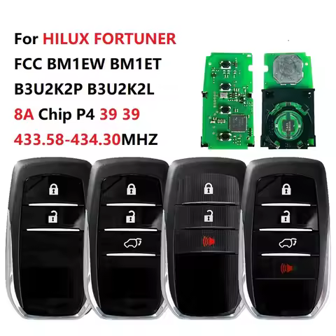 CN007308 FCC: BM1EWB3U2K2P B3U2K2L P4 39 Smart Key 433.58-434.30MHZ 0182 0010 Board For Toyota HILUX