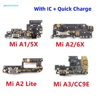 1pcs For Xiaomi Mi A1 A2 A3 Lite 5X 6X CC9E Dock Connector Micro USB Charger Charging Port Flex Cabl