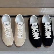 New Product ALO Sunset New women's sports casual shoes, suede leather, simple low-top thin-soled sne