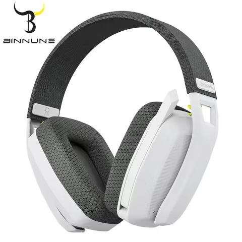 BINNUNE BW06 Bluetooth Headsets Gamer with Mic for PS5 PS4 PC Mac Playstation Wireless 2.4GHz Gaming