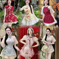 Cheongsam Dress S M L (Chest 30-40)
