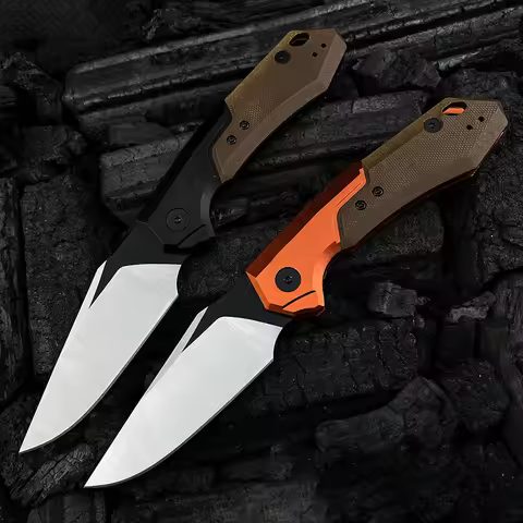 KS 7851 Launch 19 Pocket Knife CPM-154 Stainless Steel blade knife Outdoor Folding knife Hiking self
