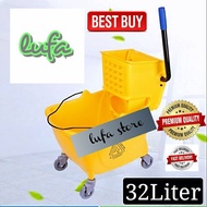 32L mop cart wringer mop pail with wheel mop bucket   baldi mop beroda mobile cart jenitor cart CLEA