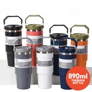 Stainless Steel Handheld Thermos Bottle Insulated Vacuum Tumbler Hot &Cold Thermos Cup Mug Water Bot