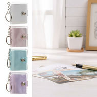 Mini photo album with 2-inch photo card holder keychain