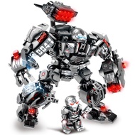 Compatible Building Blocks Avengers War Machine Iron Man Anti-Hulk Mecha Assembled Children's Toy Car