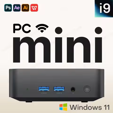 2025 Portable i9 Mini PC Computer Windows 11 Intel Core i9 8950HK 16GB 1TB Gaming Computer Dual-Band