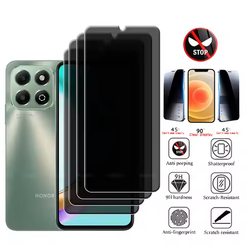 1/2/3/4Pcs For Honor X6B Glass Huawei Honor X6B Tempered Glass Protective HD 9H Privacy Anti-Spy Glu